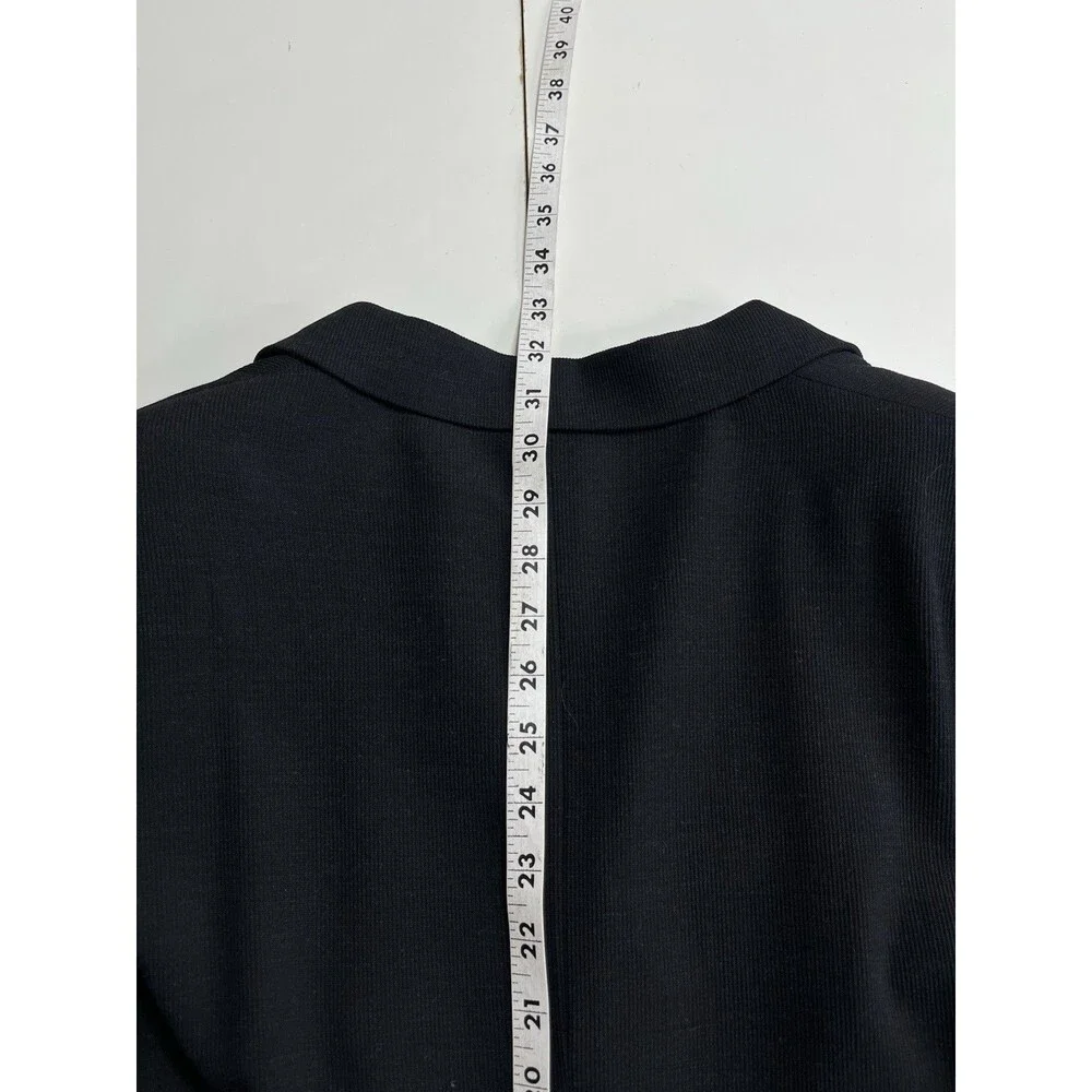 EMPORIO ARMANI Sport Coat Men 42R Black Textured Soft Stretch Tech Fabric Blazer